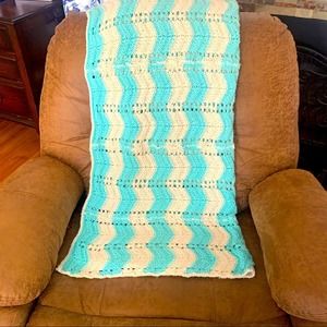 Crochet Granny Blanket Ripple Stripe